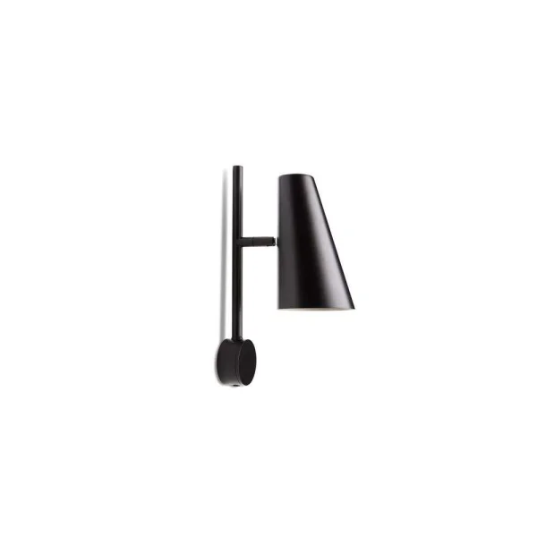 Woud - Cono Wandlamp Black