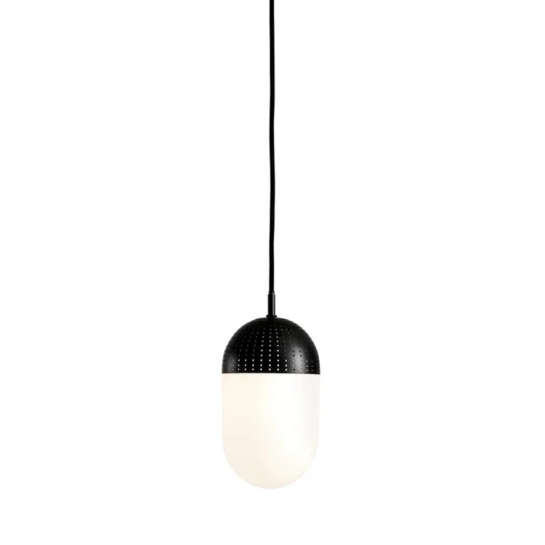 Woud - Dot Hanglamp L Zwart/Opal