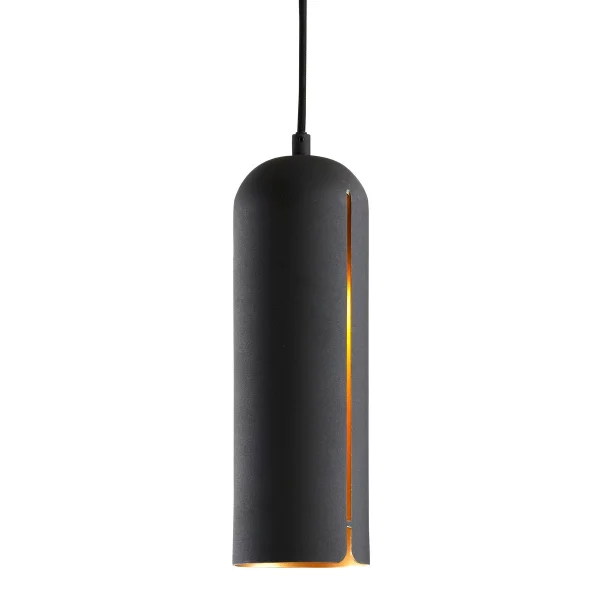 Woud Gap hanglamp lang zwart