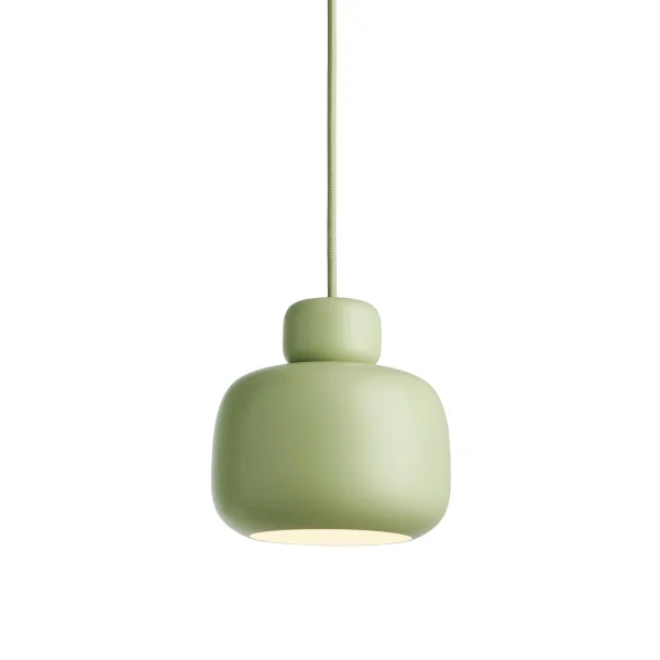 Woud Stone hanglamp small Matcha green