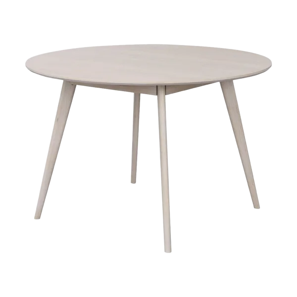 Yumi houten eettafel whitewash - Ø 115 cm