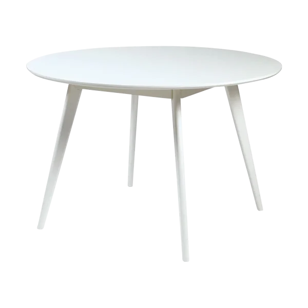 Yumi houten eettafel wit - Ø 115 cm