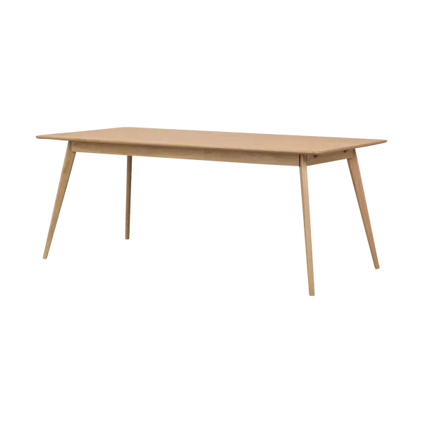 Yumi verlengbare houten eettafel naturel - 190 x 90 cm