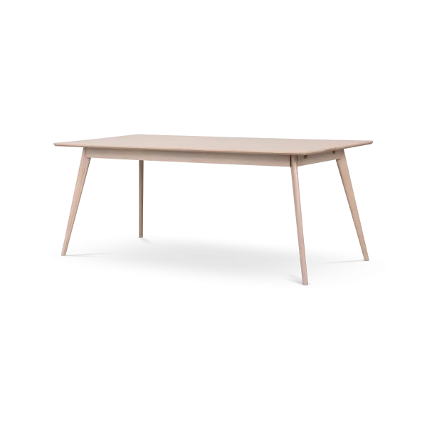 Yumi verlengbare houten eettafel whitewash - 190 x 90 cm