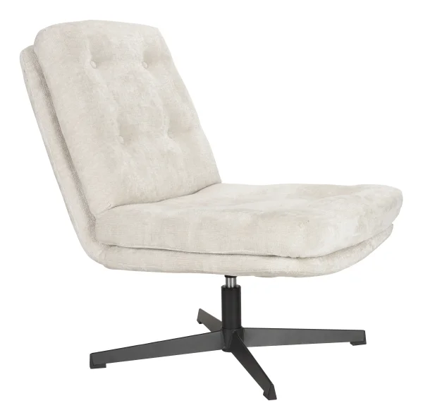 ZILT Draaifauteuil Kawana Chenille - Off White