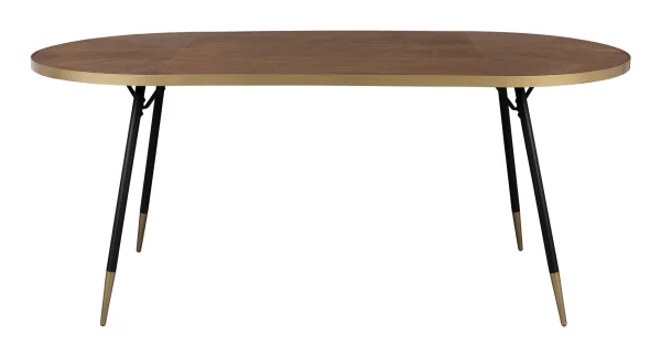 ZILT Eettafel Raziel, 200 x 90cm - Hout - Ovaal