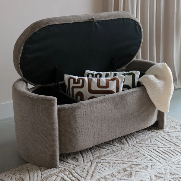 ZILT Halbank Ruthy Met opbergruimte - Taupe