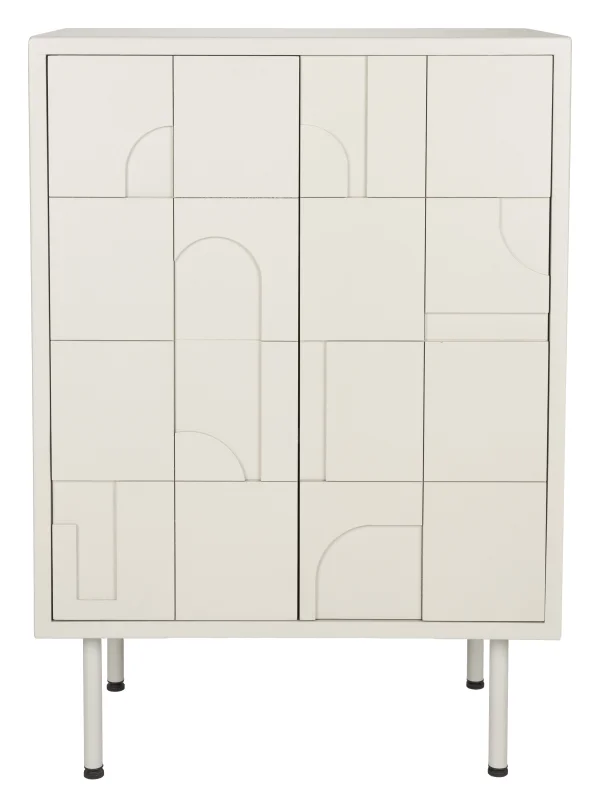 ZILT Opbergkast Tawna MDF, 100 x 70cm - Beige