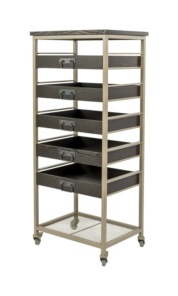 ZILT Trolley Shandon 120cm hoog - Bruin