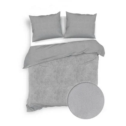 Zo Home Dekbedovertrek Katoen Velluto - lava grey