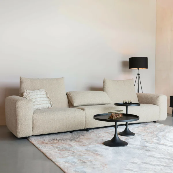 Zuiver 4,5-zits Bank Wings Bouclé - Caramel