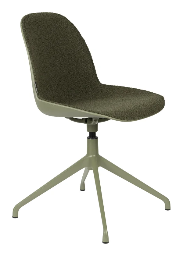 Zuiver Draaibare Eetkamerstoel Albert Kuip Bouclé - Groen