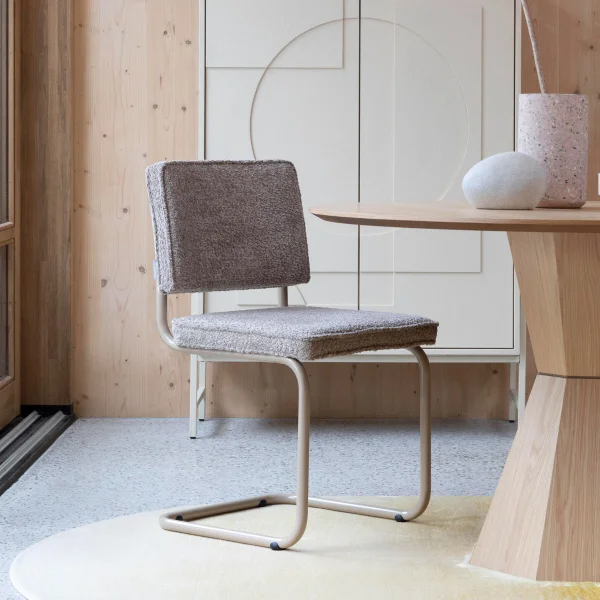 Zuiver Eetkamerstoel Ridge Soft, Bouclé - Beige