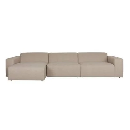 Zuiver Sofa Milka 4,5-zitsbank Chaise longue Links Cappuccino - Beige