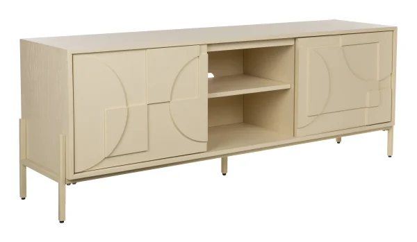 Zuiver TV-meubel Faces Eikenhout, 160cm - Beige