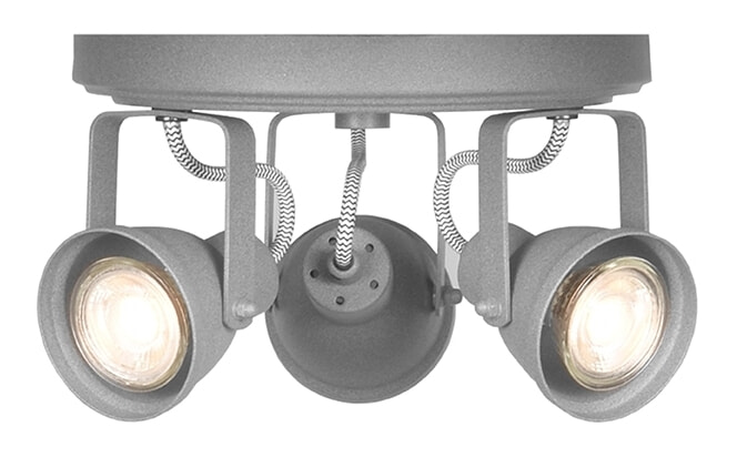 LABEL51 Plafondlamp Aken Led, 3-lamps - Concrete